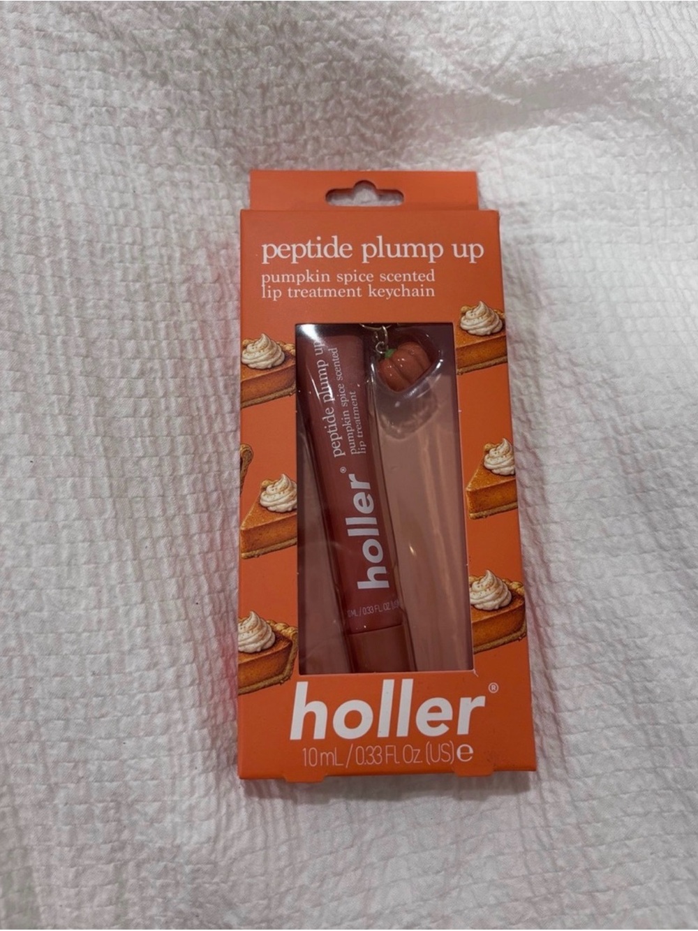 Peptide Plump Up Pumpkin Spice Lip Treatment Keychain - Orange